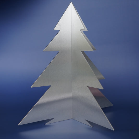 Weihnachtsbaum Edelstahl zum Aufstellen (ca. 30cm hoch)