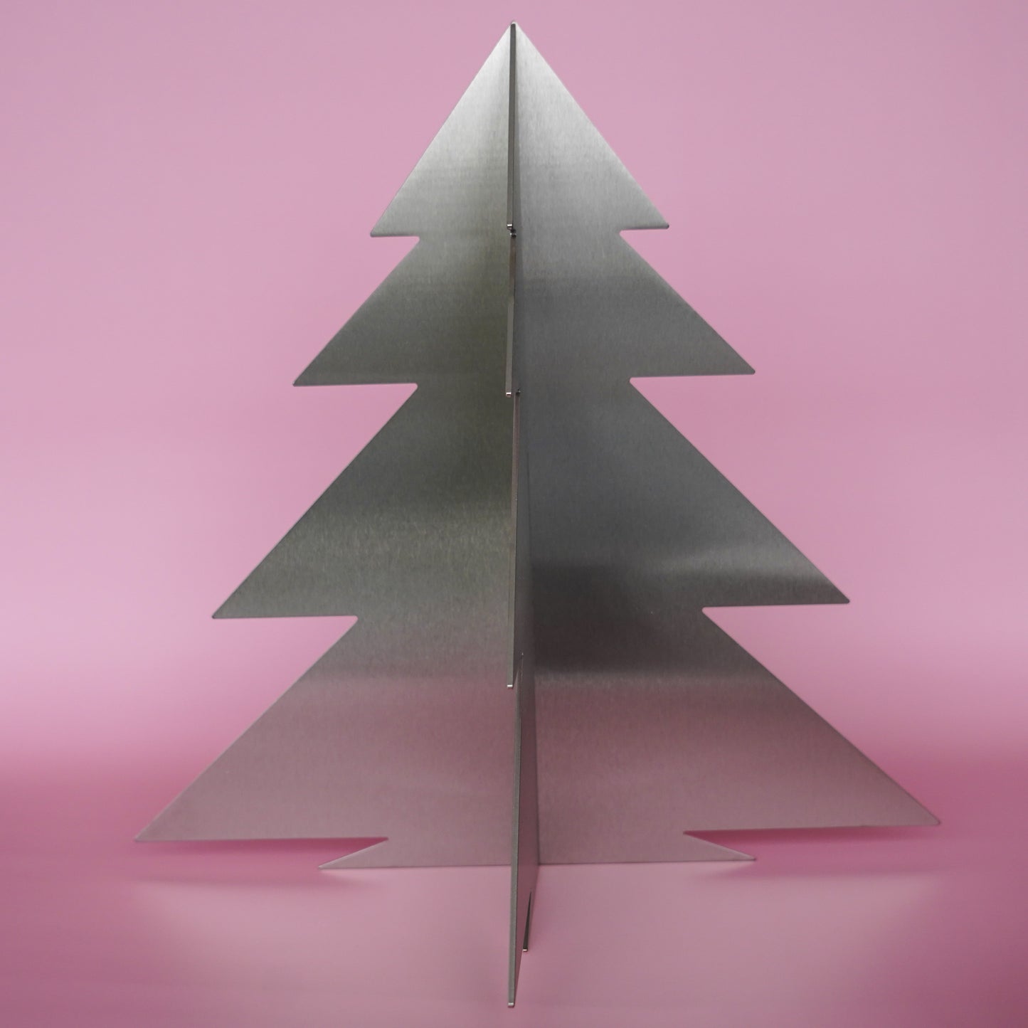 Weihnachtsbaum Edelstahl zum Aufstellen (ca. 30cm hoch)