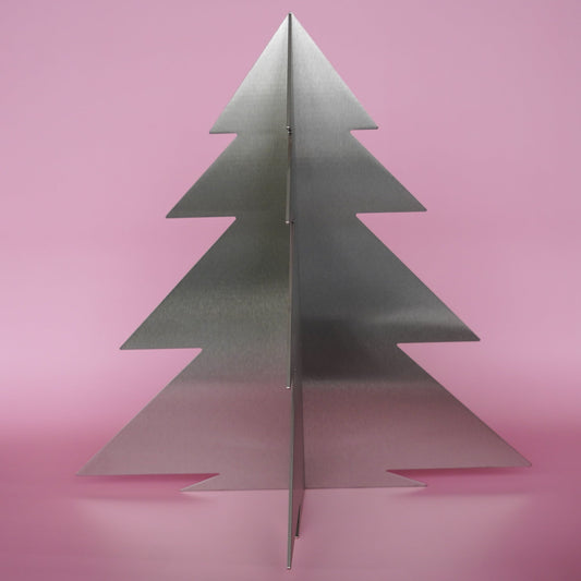 Weihnachtsbaum Edelstahl zum Aufstellen (ca. 60cm hoch)