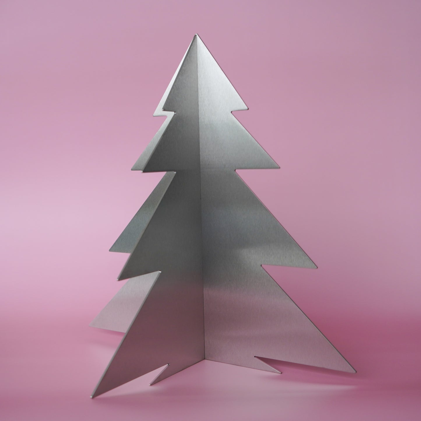 Weihnachtsbaum Edelstahl zum Aufstellen (ca. 30cm hoch)